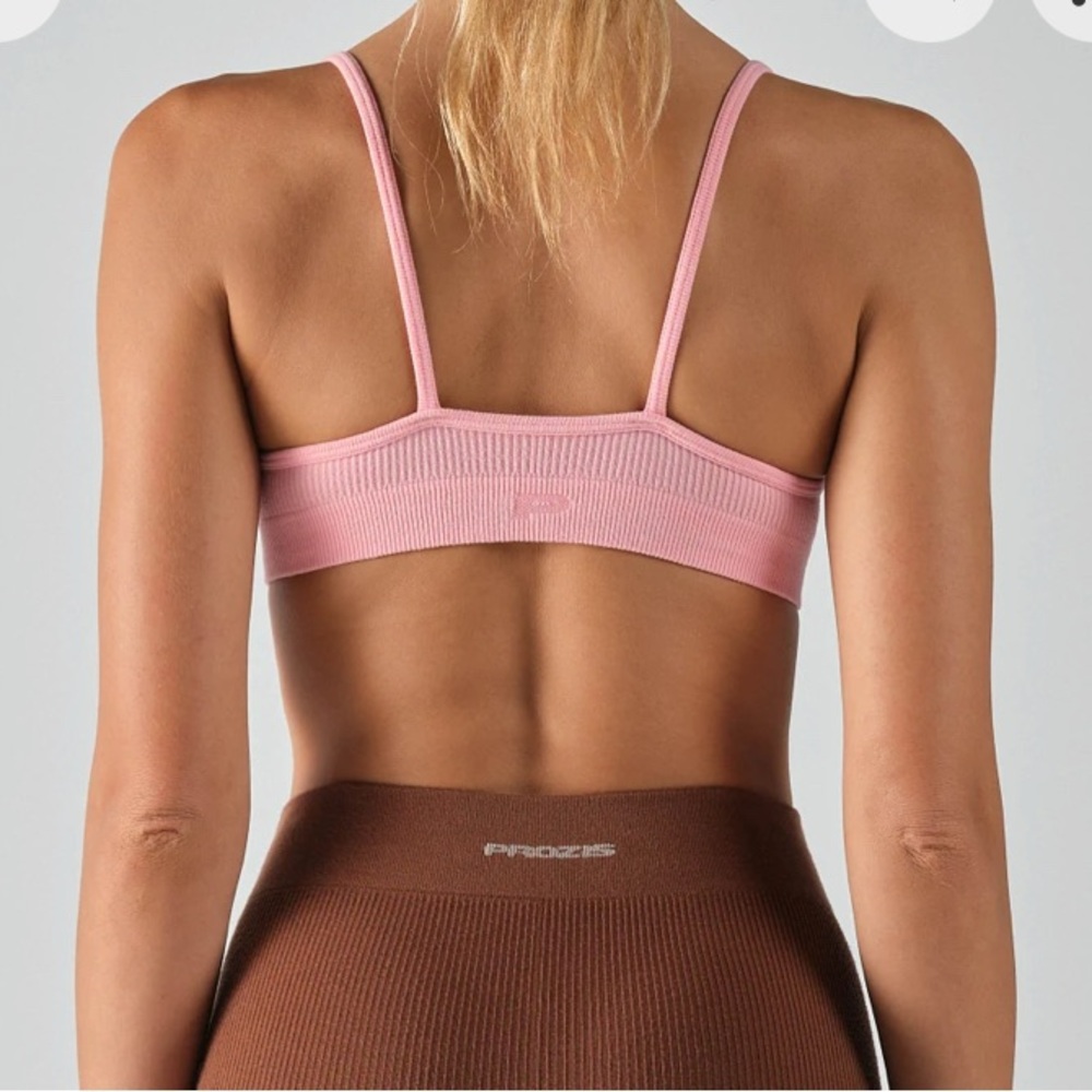Pink Ribbed Bralette - Picture 4 of 5